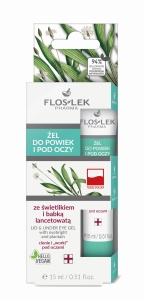 Żel do powiek i pod oczy ze świetlikiem i babką lancetowatą 15 ml - Floslek