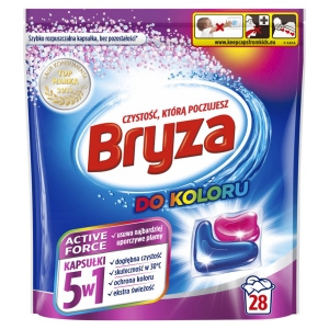 Bryza Active Force 5in1 Washing Capsules for Color 560 g (28 washes)