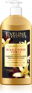 Eveline Cosmetics Black & White Vanilla – Tiefenwirksame Körperlotion 350 ml