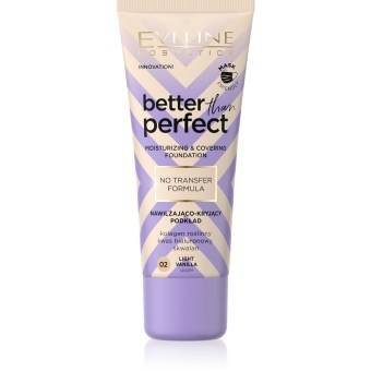 Better Than Perfect Moisturizing and Covering Foundation with No Transfer Formula, 02 Light Vanilla