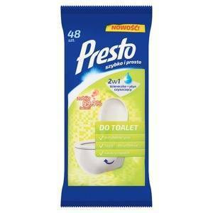 Presto Feuchttücher für Toiletten, 48 Stück