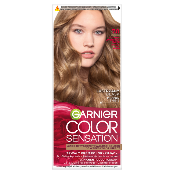 Garnier Color Sensation Trwały krem koloryzujący 7.0 delikatnie opalizujący blond