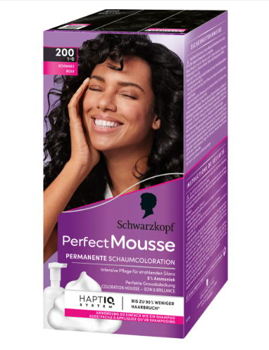 Schwarzkopf Perfect Mousse Farba pianka do włosów 200 czarny