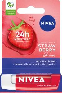 Nivea Strawberry Shine Pflegender Lippenstift mit Erdbeergeschmack 5,5 ml