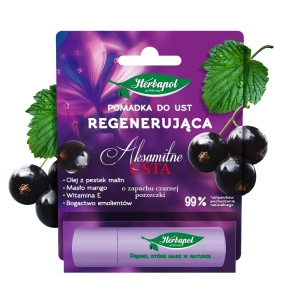 HERBAPOL Samtige Lippen – Regenerierender Lippenbalsam Schwarze Johannisbeere 4,9 g