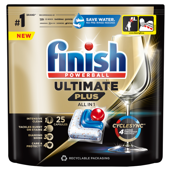 Finish Ultimate Plus Fresh Dishwasher Capsules 305g (25 pcs)