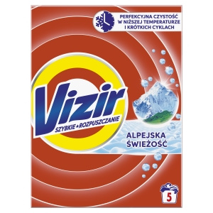 Vizir Alpine Fresh washing powder, 5 washes