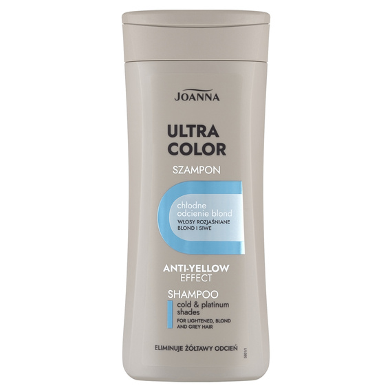 Joanna Ultra Color Shampoo für blondiertes und graues Haar 400 ml