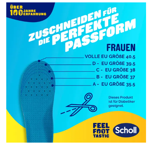 Scholl GelActiv WORK Insoles Size L 40-46,5