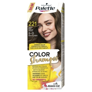 Palette Color Shampoo Hair coloring shampoo 221 (5-0) medium brown