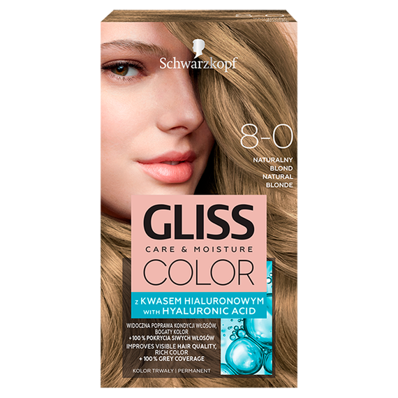 Schwarzkopf Gliss Color Natürliches blondes Haarfärbemittel 8-0