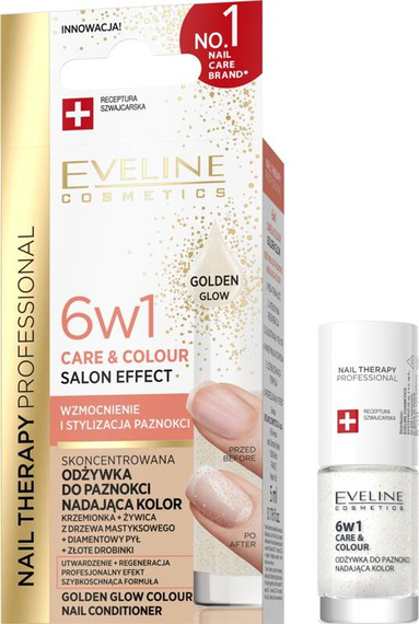 Nail Therapy Professional Konzentrierter Nagelconditioner für Farbe 6in1, Golden Glow