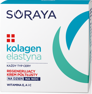 Soraya KOLAGEN+ELASTYNA Regenerujący krem półtłusty na dzień i na noc 50 ml