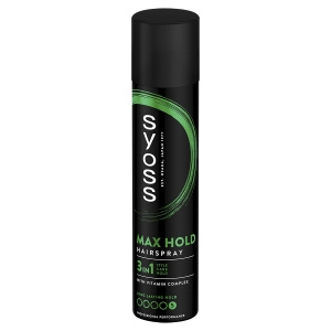 Syoss Max Hold Haarspray beständig gegen äußere Einflüsse, megastark, 300 ml