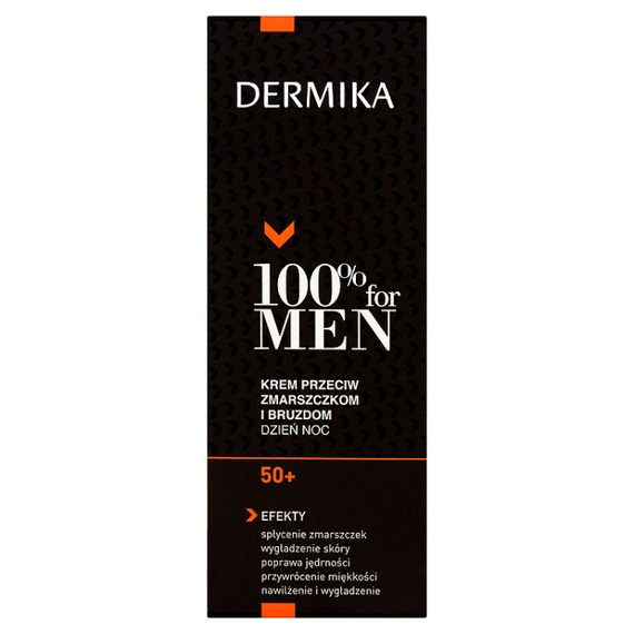 Dermika 100% for Men 50+ anti wrinkle cream and bruzdom day night 50ml