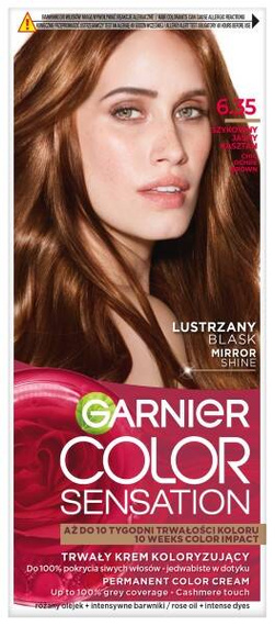Garnier Color Sensation Trwały krem koloryzujący 6.35 szykowny jasny kasztan