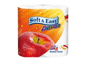 Soft & Easy Dekorieren Handtuch universal 2 Layer 2 Rollen