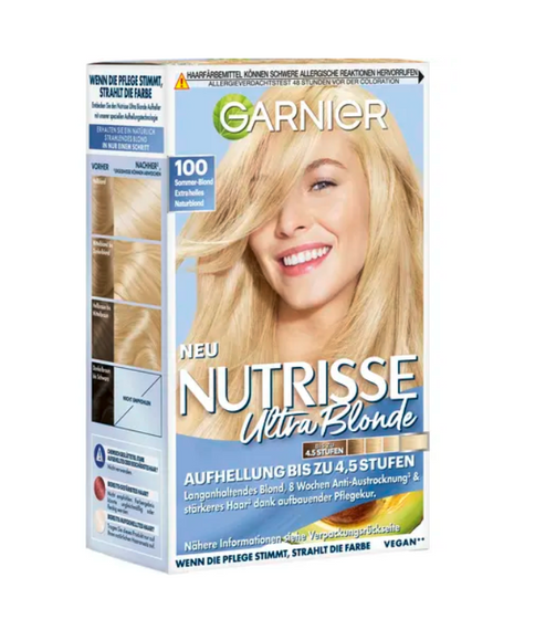 Garnier Nutrisse Creme Farba 100 słoneczny extra jasny naturalny blond