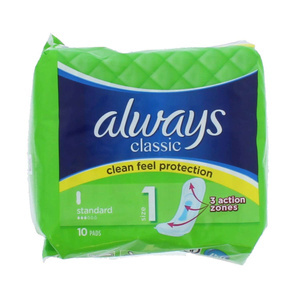 Always Classic Standard Pads (size 1) x10