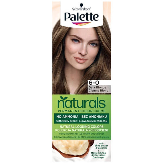 Palette Permanent Naturals Color Creme Farba do włosów trwale koloryzująca 500/ 6-0 ciemny blond
