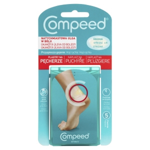 Compeed Wyrób medyczny plastry na pęcherze średnie 5 sztuk
