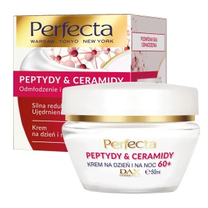 Perfecta Peptydy & Ceramidy 60+ krem do twarzy silna redukcja zmarszczek i ujędrnienie na dzień i na noc 50 ml