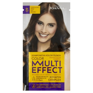 Joanna Multi Effect color Szamponetka koloryzująca orzechowy brąz 09 35 g