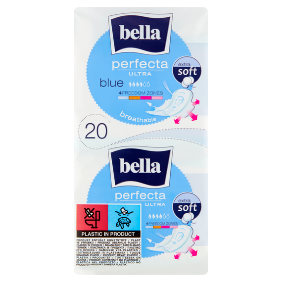 Bella Perfecta Ultra Blue Extra Soft Sanitary Napkins 20 pcs.