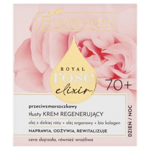 Bielenda Royal Rose Elixir 70+ Anti-wrinkle oily regenerating cream day night 50 ml