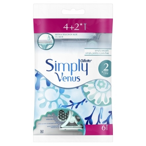 Gillette Simply Venus 2 Einwegrasierer 6 Stück