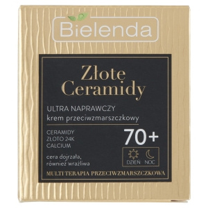 Bielenda Złote Ceramidy 70+ Ultra naprawczy krem przeciwzmarszczkowy 50 ml