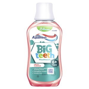 Aquafresh Big Teeth Mundwasser für Kinder ab 6 Jahren, 300 ml