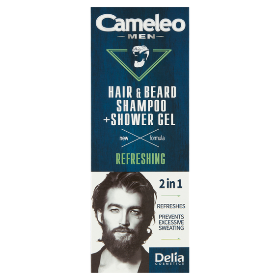 Cameleo Men Hair & Beard Shampoo + Shower Gel 2 in 1 150 ml