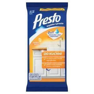 Presto Wet Kitchen Wipes 55 pcs