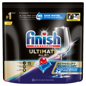 Finish Ultimate Fresh Kapsułki do mycia naczyń w zmywarce 193,5 g (15 sztuk)