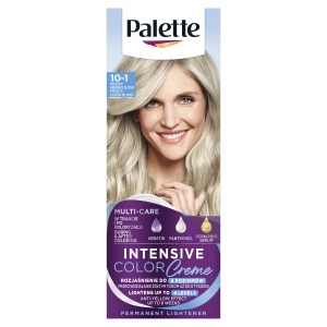 Palette Intensive Color Creme Cream Hair Color Lightener 10-1 (C10) Frosty Silver Blonde