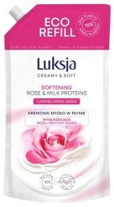 Luksja Creamy & Soft Creamy smoothing liquid soap with rose and milk proteins 900 ml