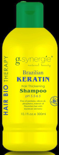 G-SYNERGIE Brazilian Keratin Szampon zwiększający objętość, 300 ml