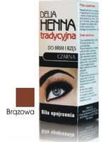 Delia Henna Tradycyjna do Brwi i Rzęs brązowa 2 g