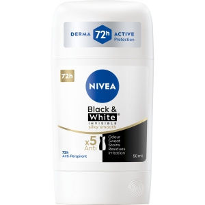 Nivea Black & White Silky Smooth Antiperspirant Stick 50 ml