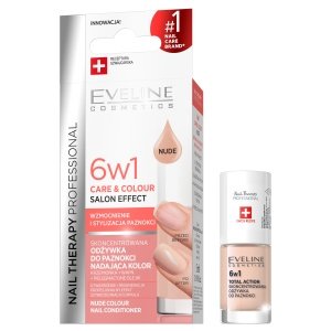 Nail Therapy Professioneller Nagelconditioner, der Farbe verleiht, 6in1, Nude