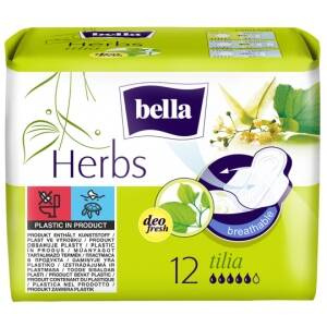 Bella Herbs Tilia Normal Podpaski higieniczne 12 sztuk