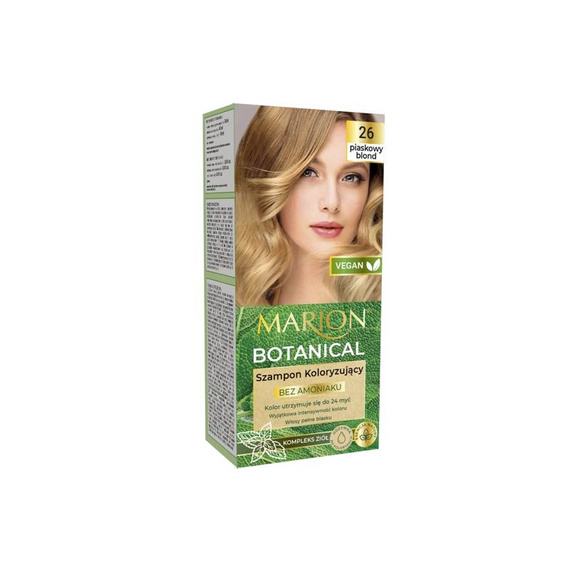 Marion  Szampon koloryzujący BOTANICAL 26 Piaskowy blond bez amoniaku