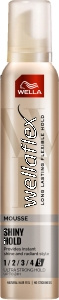 Wella Wellaflex Shine & Hold Ultra Strong Hold Hair Mousse 200 ml