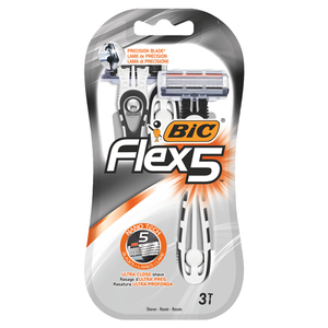 BiC Flex 5 5-Klingen-Rasierer, 3 Stück