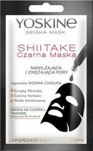 YOSKINE Geisha Czarna Maska Nawilżająca Shiitake