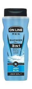 ON LINE MEN 3in1 żel pod prysznic 410ml DEEP BLUE