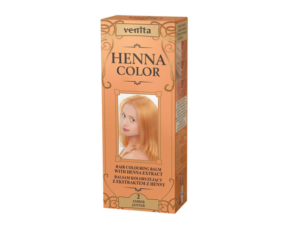 HAIR COLOURING BALM WITH HENNA EXTRACT JANTAR NO. 2