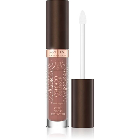 Choco Glamour Flüssiger Lippenstift mit glänzendem Lippeneffekt, 01