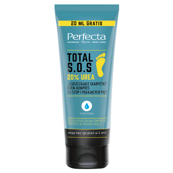 Perfecta Total S.O.S "Exfoliating Socks" Creme-Kompresse für Füße und rissige Fersen 120ml